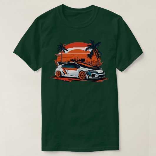 ホンダシビックタイプR Tシャツ (デザイン正面)