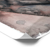 ホンダフューリーオートバイウォーターカラーバイジャミーハンセン ポスター (角)