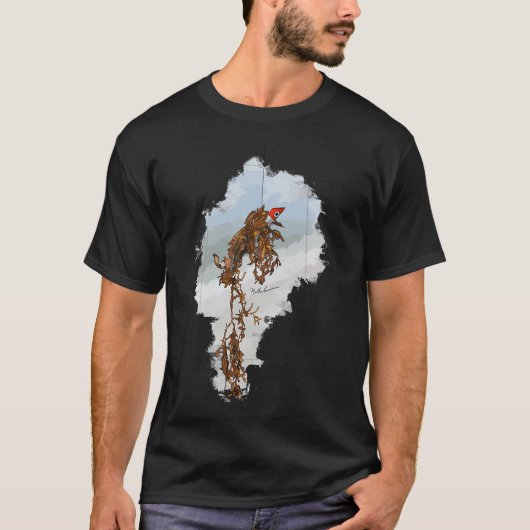 ホンダワラ 海藻 釣り Tシャツ (正面)