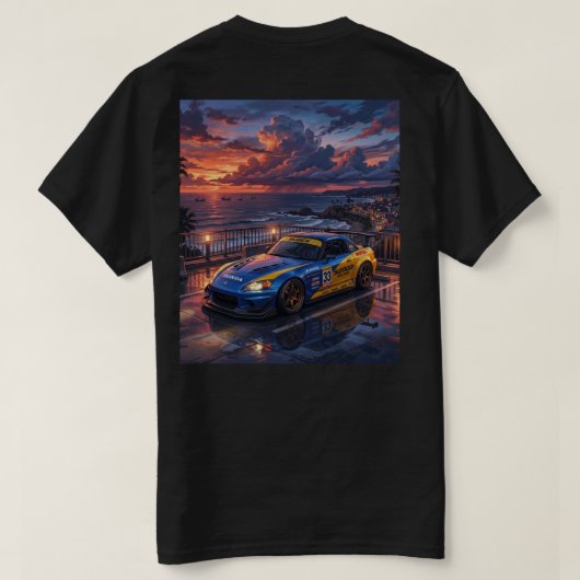 ホンダ S2000 ツーリングカー Tシャツ (デザイン裏面)