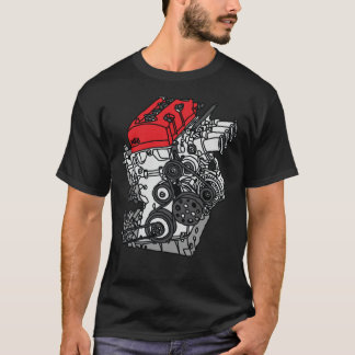 ホンダS2000 F20Cエンジン Tシャツ