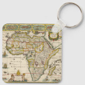ホンディウスとヤンソンのアフリカ古地図 キーホルダー (裏面)