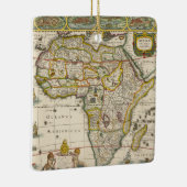 ホンディウスとヤンソンの古地図アフリカ図 セラミックオーナメント (右)