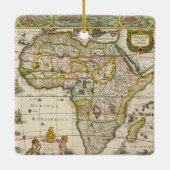 ホンディウスとヤンソンの古地図アフリカ図 セラミックオーナメント (裏面)