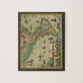 ホンディウスによる古代アメリカ世界地図 ジグソーパズル (縦)