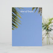 ホントオブトロピカルパームズスカイブルースクラップブック紙 (スタンド正面)