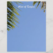 ホントオブトロピカルパームズスカイブルースクラップブック紙 (正面)