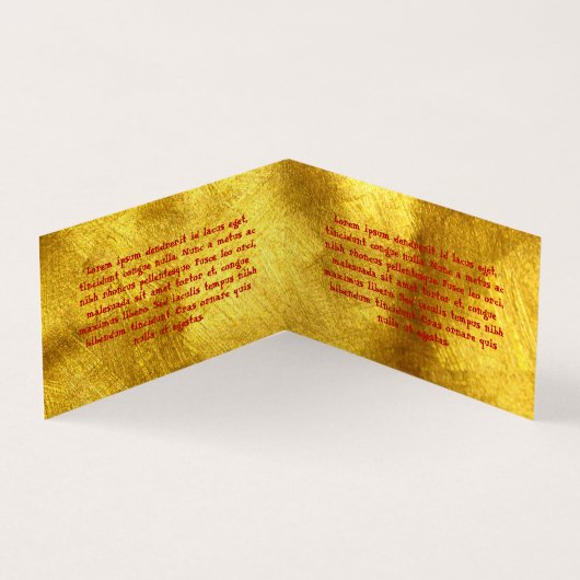 ホンバオレッド封筒 名刺 (内部)