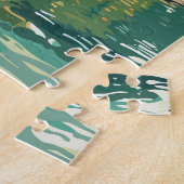 ホンフルールフランストラベルアートヴィンテージ ジグソーパズル (側面)