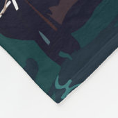 ホンフルールフランストラベルアートヴィンテージ フリースブランケット (角)