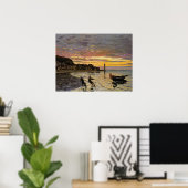 ホンフルール、ボートを引っ張る ポスター (ホームオフィス)