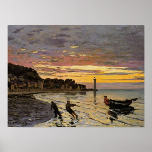 ホンフルール、ボートを引っ張る ポスター (正面)