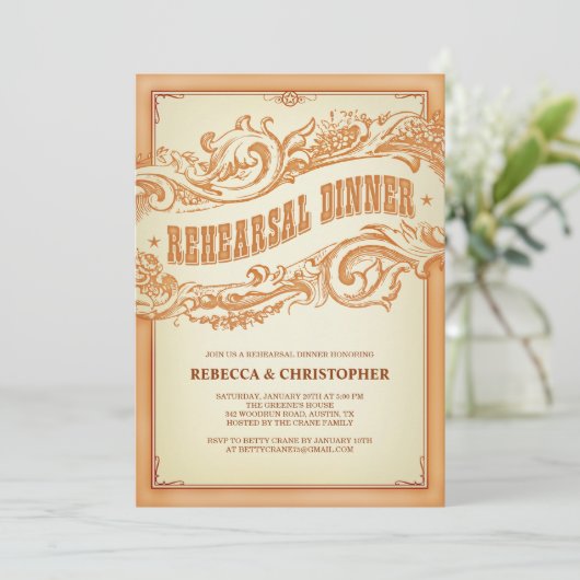 ホンモノのオールドウエスタンリハーサルディナー招待状 招待状 (スタンド正面)