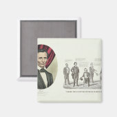 ホン。エイブラハム・リンカーン マグネット (正面/裏面)