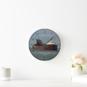 ホン。ジェームス・L・オーバースター時計 ラウンド壁時計 (ホーム)