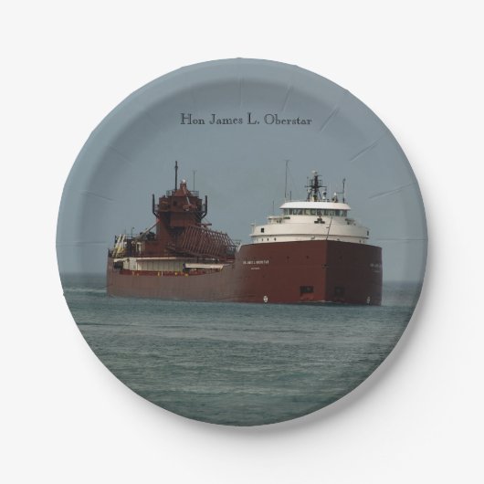 ホン・ジェームズ・L.オーバースター紙プレート ペーパープレート (正面)