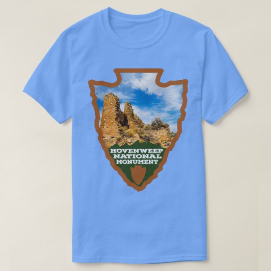 ホヴェニープナショナルモニュメントの矢印 Tシャツ (デザイン正面)