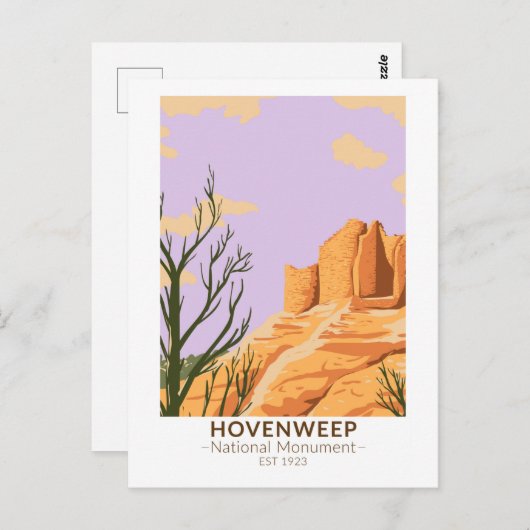 ホヴェンウェープ国立記念碑のカッスロート城 ポストカード (正面/裏面)