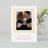 ホーああ妊娠告知ホイルホリデーカード 箔シーズンカード (立ち正面)