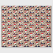 ホーおもしろいザ社長ジョーバイデン氏クラフトクリスマス ラッピングペーパー (フラット)