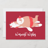 ホーおもしろいムストウィズサンタホリデーカード シーズンカード (正面)