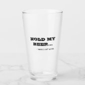 ホーおもしろいムビール引用文タイポグラフィビアグラス タンブラーグラス (正面)