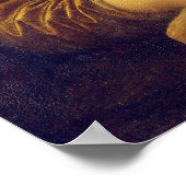 ホーおもしろいル写真にカスタム顔モナ・リサ ポスター (角)