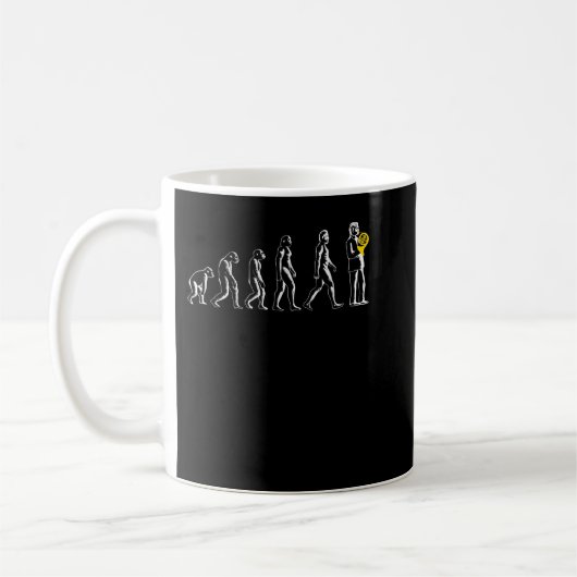 ホーおもしろいン選手のフランスの進化 コーヒーマグカップ (左)