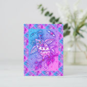 ホーお洒落ツN'ハートキュピッドフクロウバレンタイン シーズンポストカード (スタンド正面)