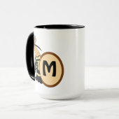 ホーお洒落プバードモノグラム マグカップ (正面左)