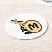 ホーお洒落プバードモノグラム ラウンドペーパーコースター (アングル)