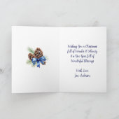 ホーかわいらしス飾フェスティバルクリスマスデコール シーズンカード (内部)