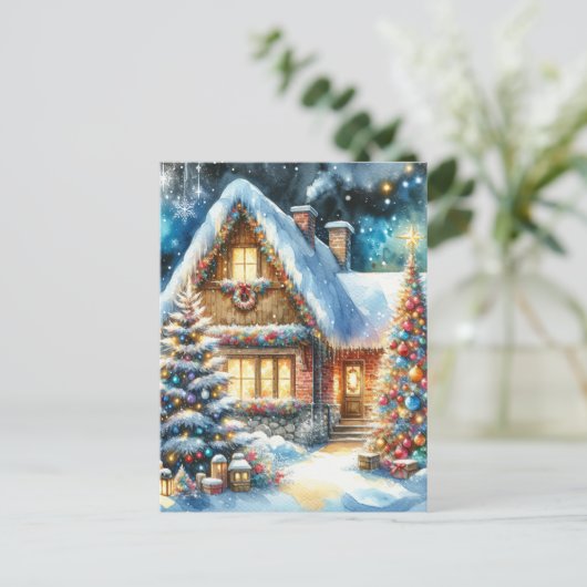 ホーかわいらしス飾フェスティバルクリスマスデコール シーズンポストカード (スタンド正面)