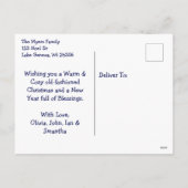 ホーかわいらしス飾フェスティバルクリスマスデコール シーズンポストカード (裏面)