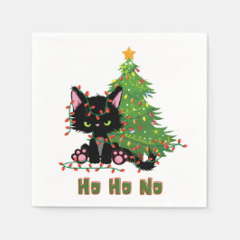 ホーのクリスマスキャット スタンダードカクテルナプキン