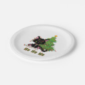 ホーのクリスマスキャット ペーパープレート (アングル)