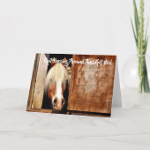 ホーやめングのまわりに折りグリーティングカード カード (正面)