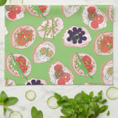 ホーイタリアンルドヴル |カナッペパターン キッチンタオル (折り畳み)