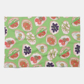 ホーイタリアンルドヴル |カナッペパターン キッチンタオル (横)