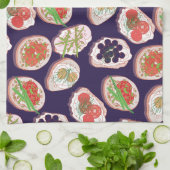 ホーイタリアンルドヴル |カナッペパターン キッチンタオル (折り畳み)