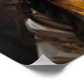 ホーエレガントクラシカル中国のスタイル女子ポスター ポスター (角)