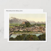 ホーエンザルツブルク城, ザルツブルク, オーストリア ポストカード (正面/裏面)