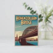 ホーエンツォレルン橋 ケルン ドイツ お土産 ポストカード (スタンド正面)
