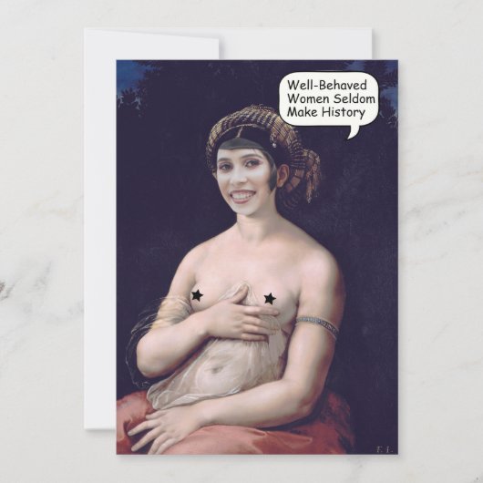 ホーカスタムル・セクシーの女絵画性の顔 招待状 (正面)