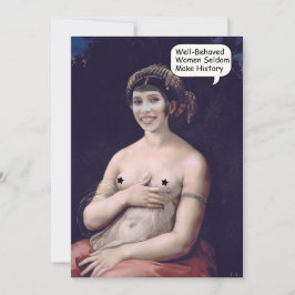 ホーカスタムル・セクシーの女絵画性の顔 招待状