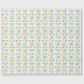 ホーカスタムー！ホー！ホー！Holiday Wish and Businessロゴ ラッピングペーパー (フラット)