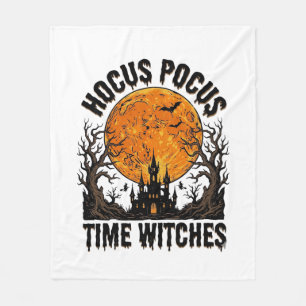 ホーカスポーカスの魔法使い ヴィンテージ ハロウィンTシャツ D フリースブランケット