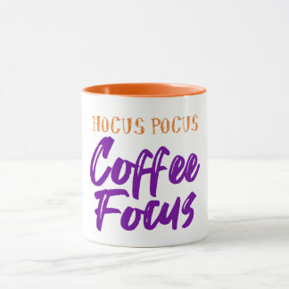 ホーカスポーカスコーヒーフォーカス タイポグラフィ マグカップ