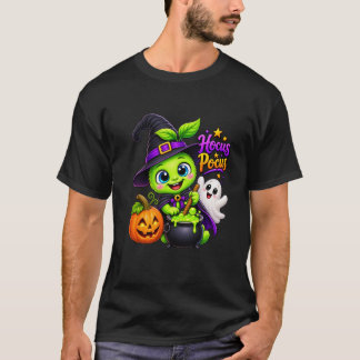 ホーカスポーカス かわいいハロウィン魔女Tシャツ Tシャツ