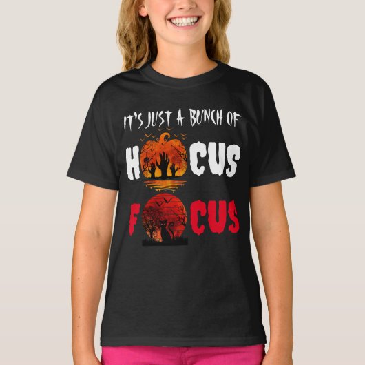 ホーカス ポーカスの手だけ ハロウィン Tシャツ (正面)